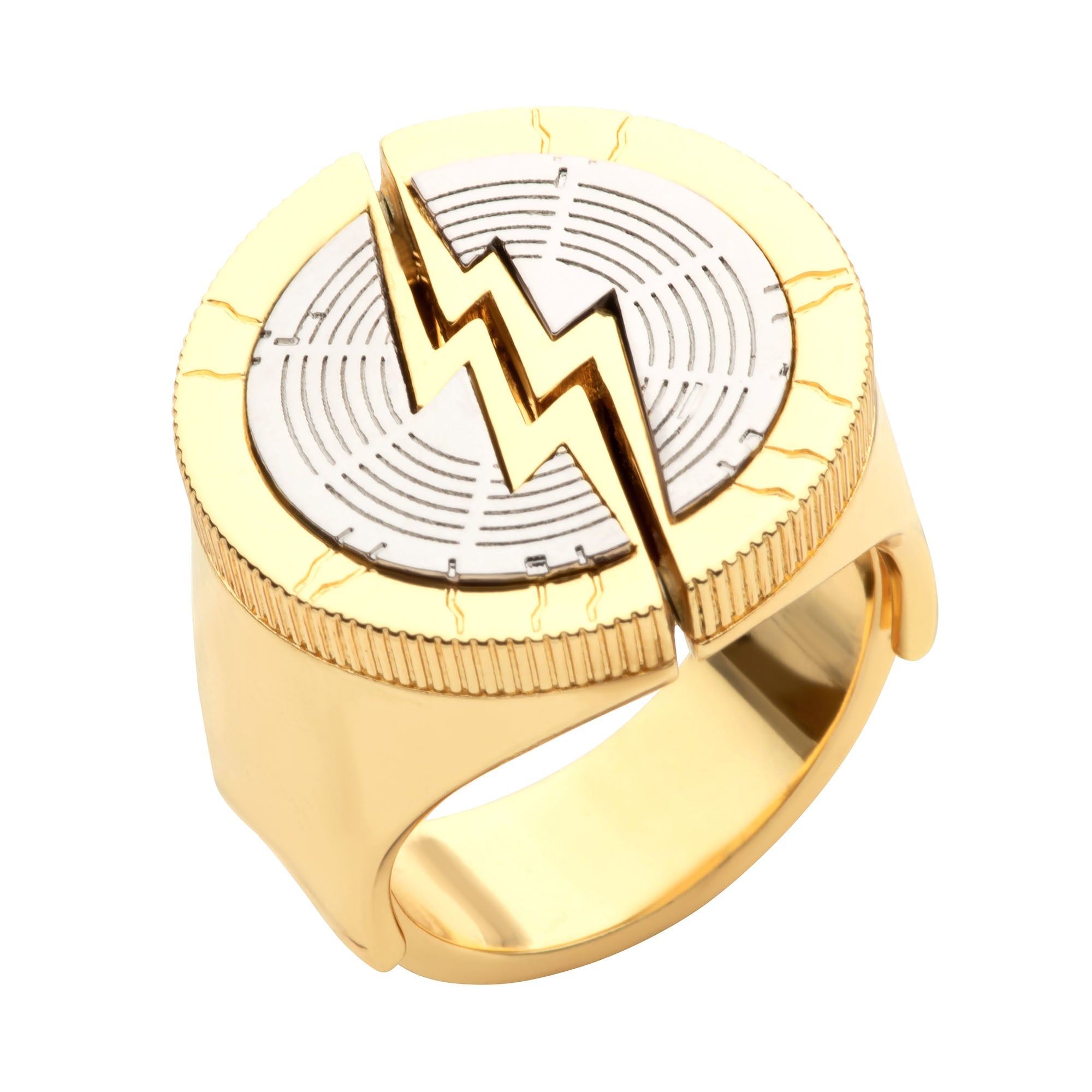 DC Comics Gold IP The Flash Slides Open Ring - Jewelry Brands Shop