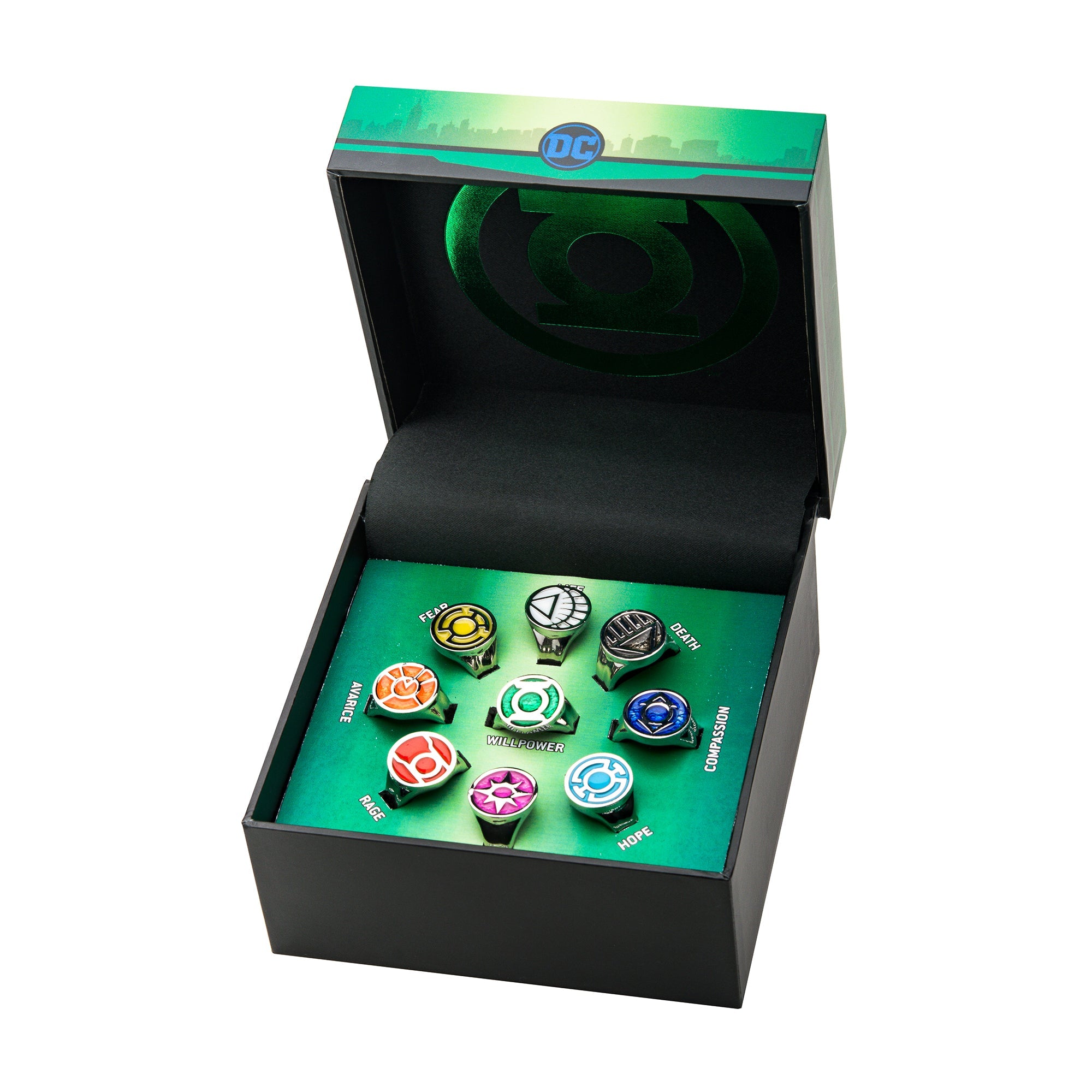 DC Comics Green Lantern Adjustable Ring Set - Jewelry Brands Shop