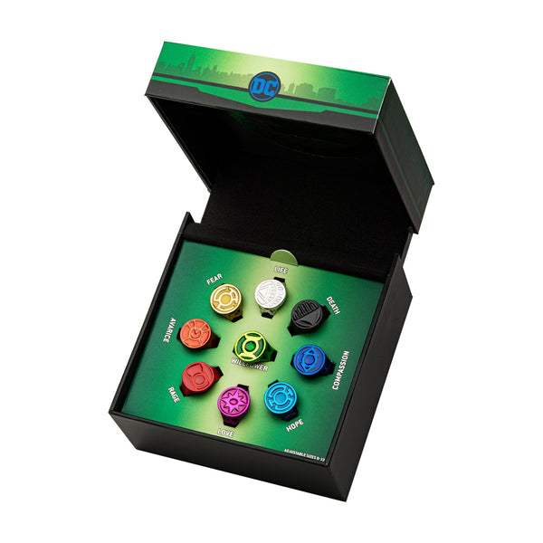 DC Comics Green Lantern Enamel Ring Set