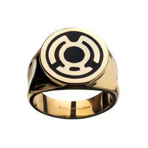 DC Comics Green Lantern Stainless Steel IP Gold Plated Sinestro Corps Ring [COMING SOON] - Jewelry Brands Shop