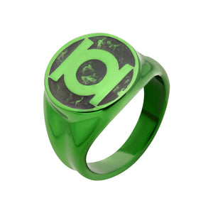 DC Comics Green Lantern "Will Power" Symbol Stainless Steel Ring [COMING SOON] - Jewelry Brands Shop