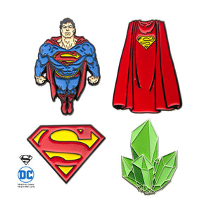 DC Comics Superman Enamel Pin Set - Jewelry Brands Shop