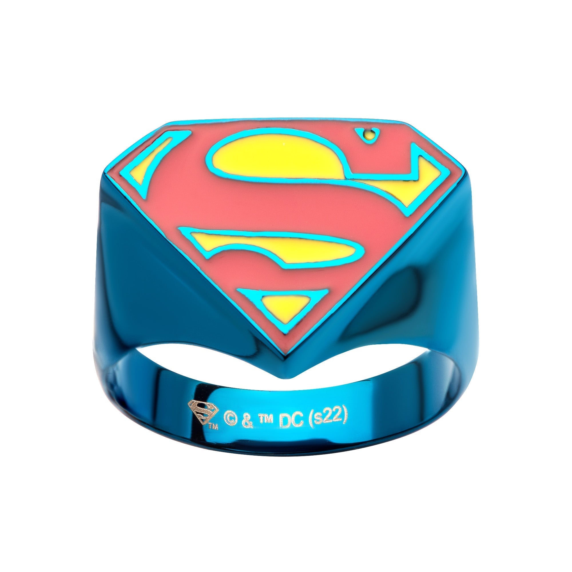 DC Comics Superman Logo Blue Ring - Jewelry Brands Shop