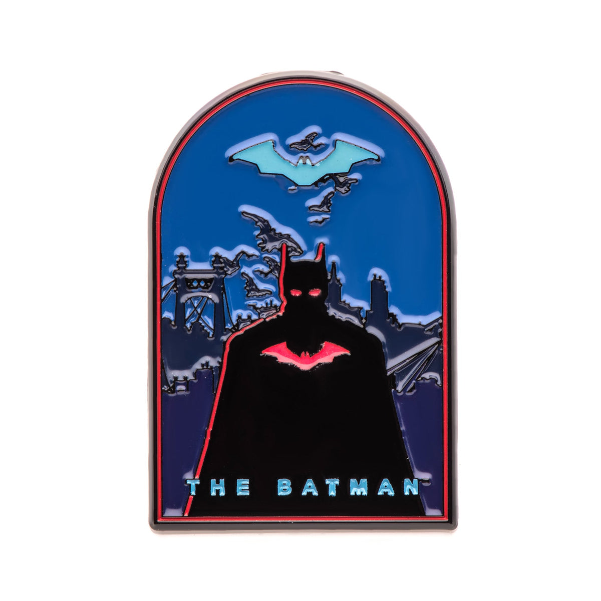DC Comics The Batman Silhouette Glow-in-the-Dark Enamel Pin