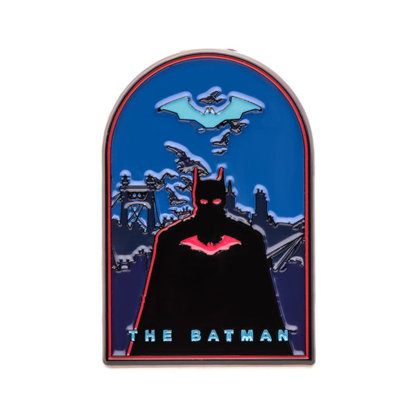 DC Comics The Batman Silhouette Glow-in-the-Dark Enamel Pin