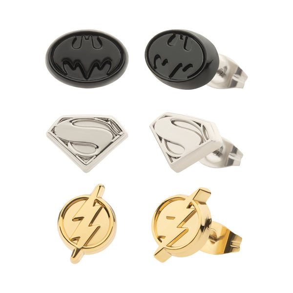 DC Comics The Flash 3pairs Logo Earring Set