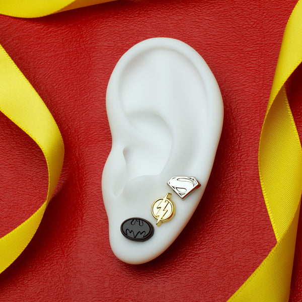 DC Comics The Flash 3pairs Logo Earring Set
