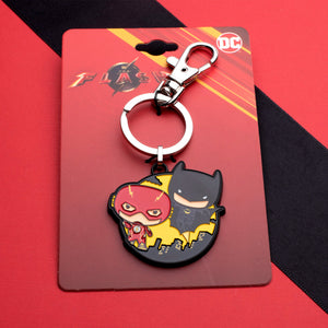 DC Comics The Flash and Batman Chibi Keychain - Jewelry Brands Shop