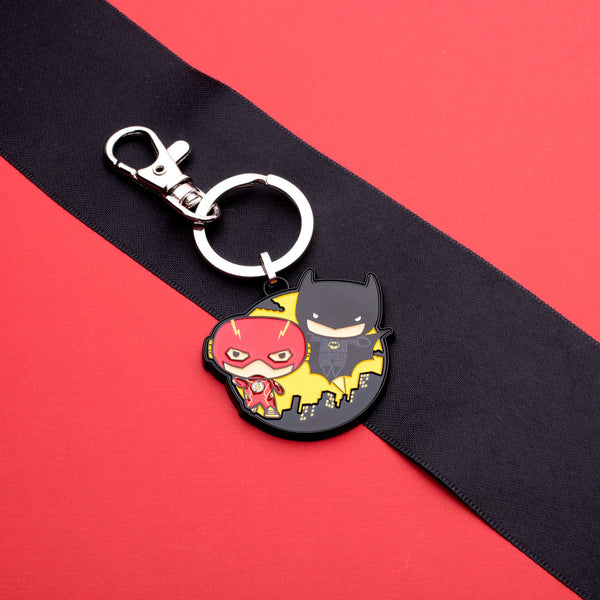 DC Comics The Flash and Batman Chibi Keychain