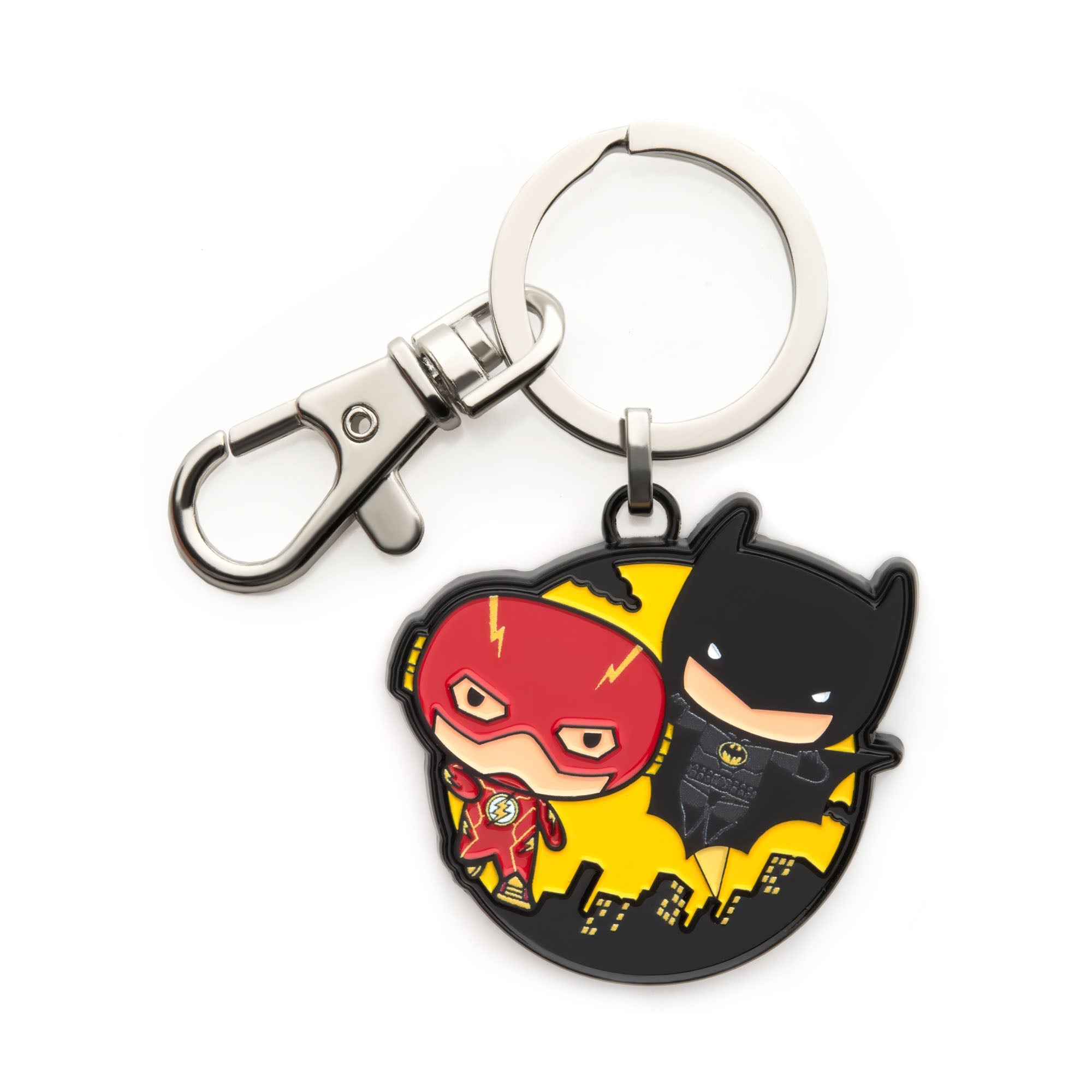 DC Comics The Flash and Batman Chibi Keychain - Jewelry Brands Shop