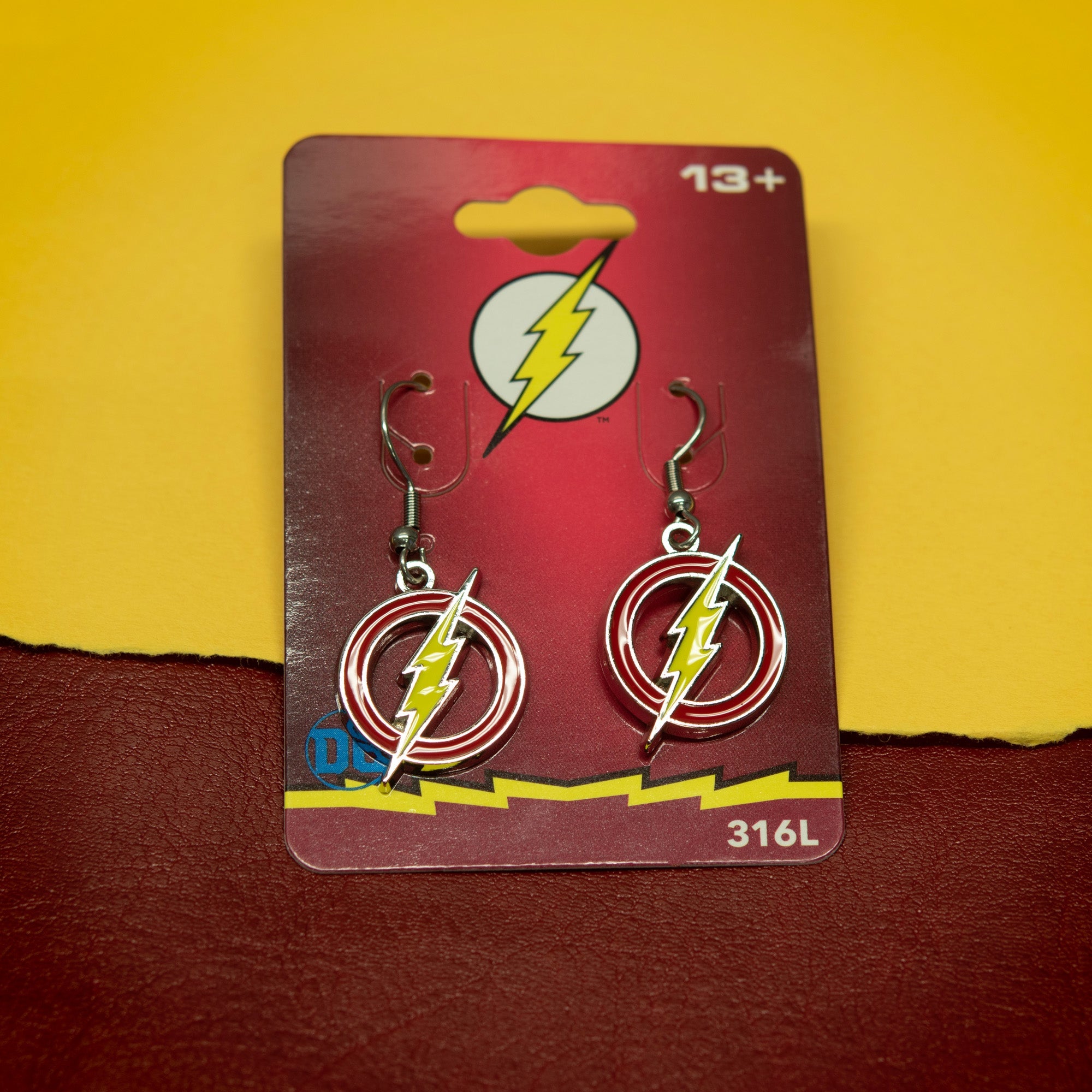 DC Comics The Flash Logo Hook Earrings - Jewelry Brands Shop