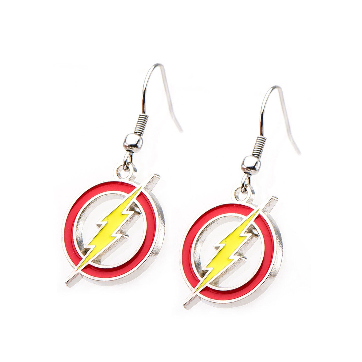 DC Comics The Flash Logo Hook Earrings - Jewelry Brands Shop