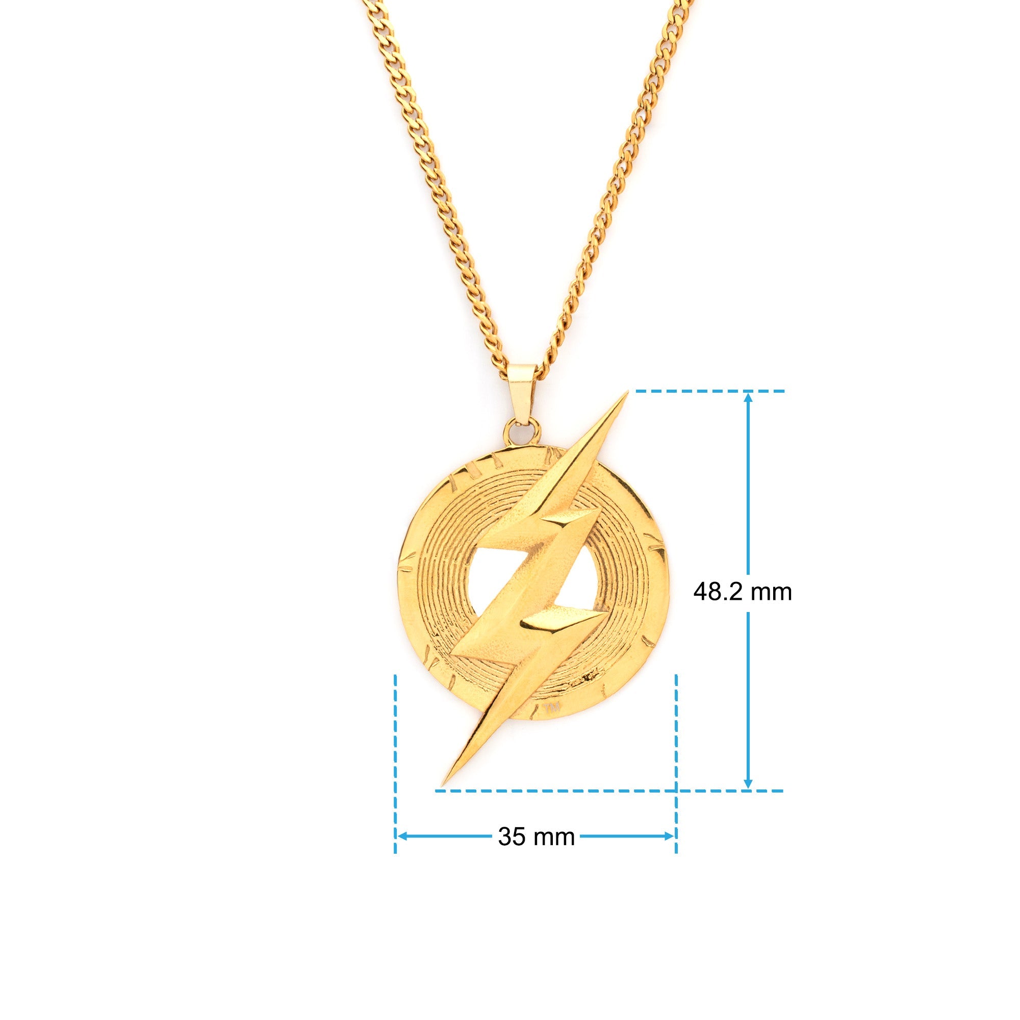 DC Comics The Flash Logo Men's Necklace - Jewelry Brands Shop