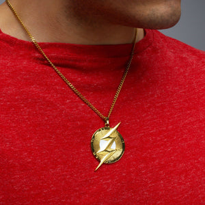 DC Comics The Flash Logo Men's Necklace - Jewelry Brands Shop