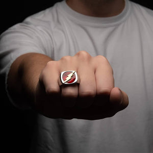 DC Comics The Flash Raise Lightning Bolt Ring - Jewelry Brands Shop