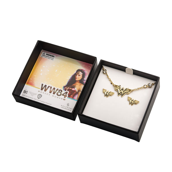 DC Comics Wonder Woman 1984 Necklace and Earrings Set