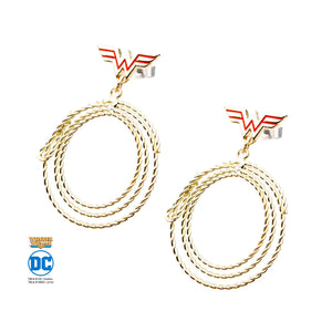 DC Comics Wonder Woman Lasso Dangle Earrings - Jewelry Brands Shop