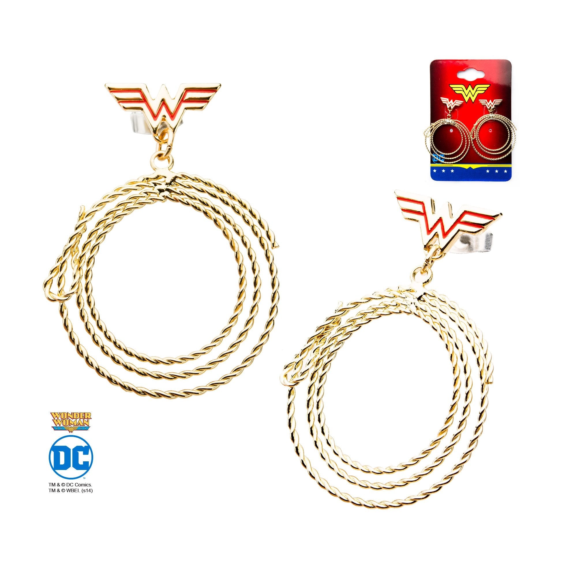 DC Comics Wonder Woman Lasso Dangle Earrings - Jewelry Brands Shop