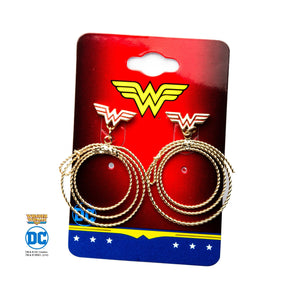 DC Comics Wonder Woman Lasso Dangle Earrings - Jewelry Brands Shop