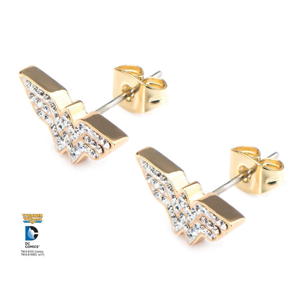 DC Comics Wonder Woman Logo Stud Earrings