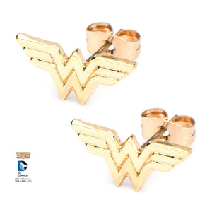 DC Comics Wonder Woman Logo Stud Earrings - Jewelry Brands Shop