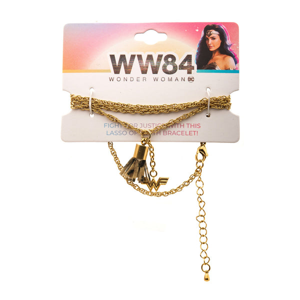 DC Comics Wonder Woman Logo Wrap Lasso Bracelet