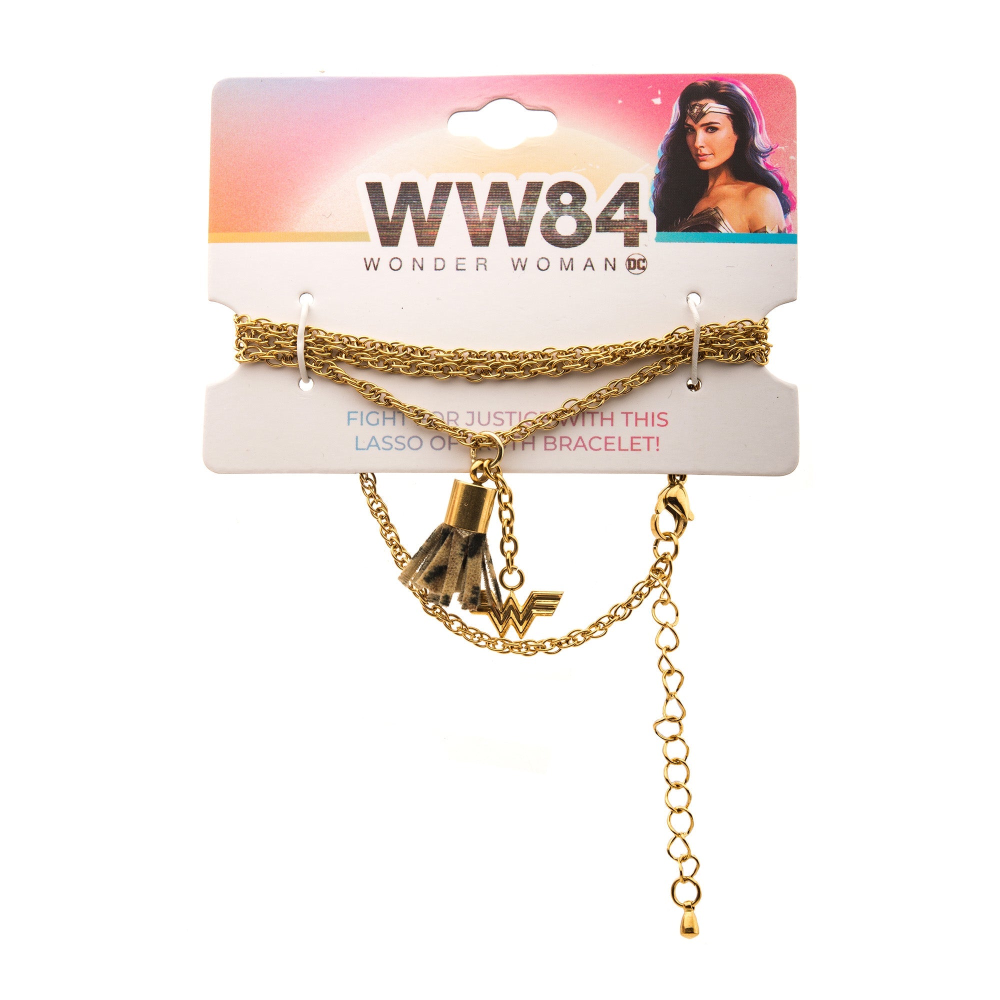 DC Comics Wonder Woman Logo Wrap Lasso Bracelet - Jewelry Brands Shop