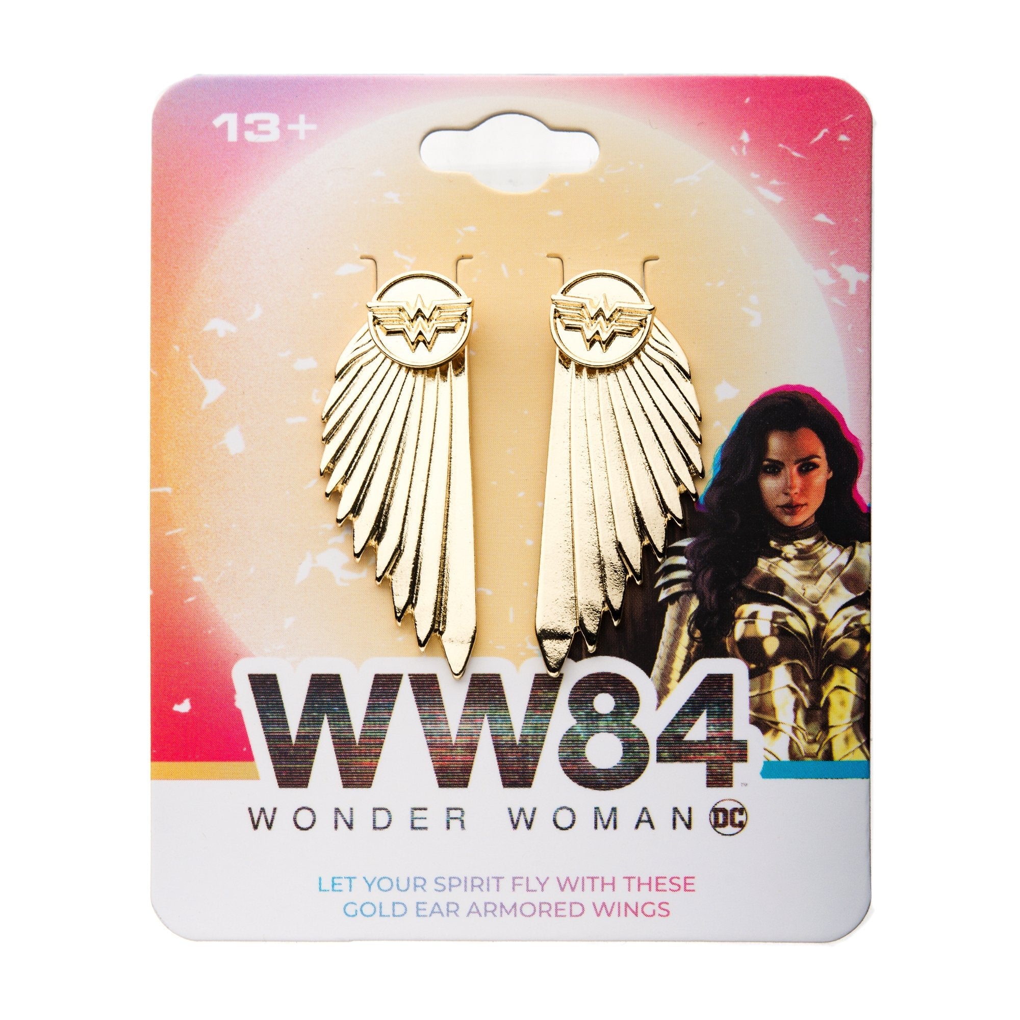 DC Comics Wonder Woman Wing Stud Earrings - Jewelry Brands Shop