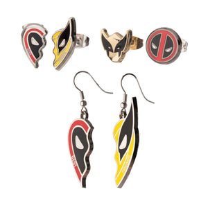 Marvel Deadpool  Best Friends Mismatch Earrings