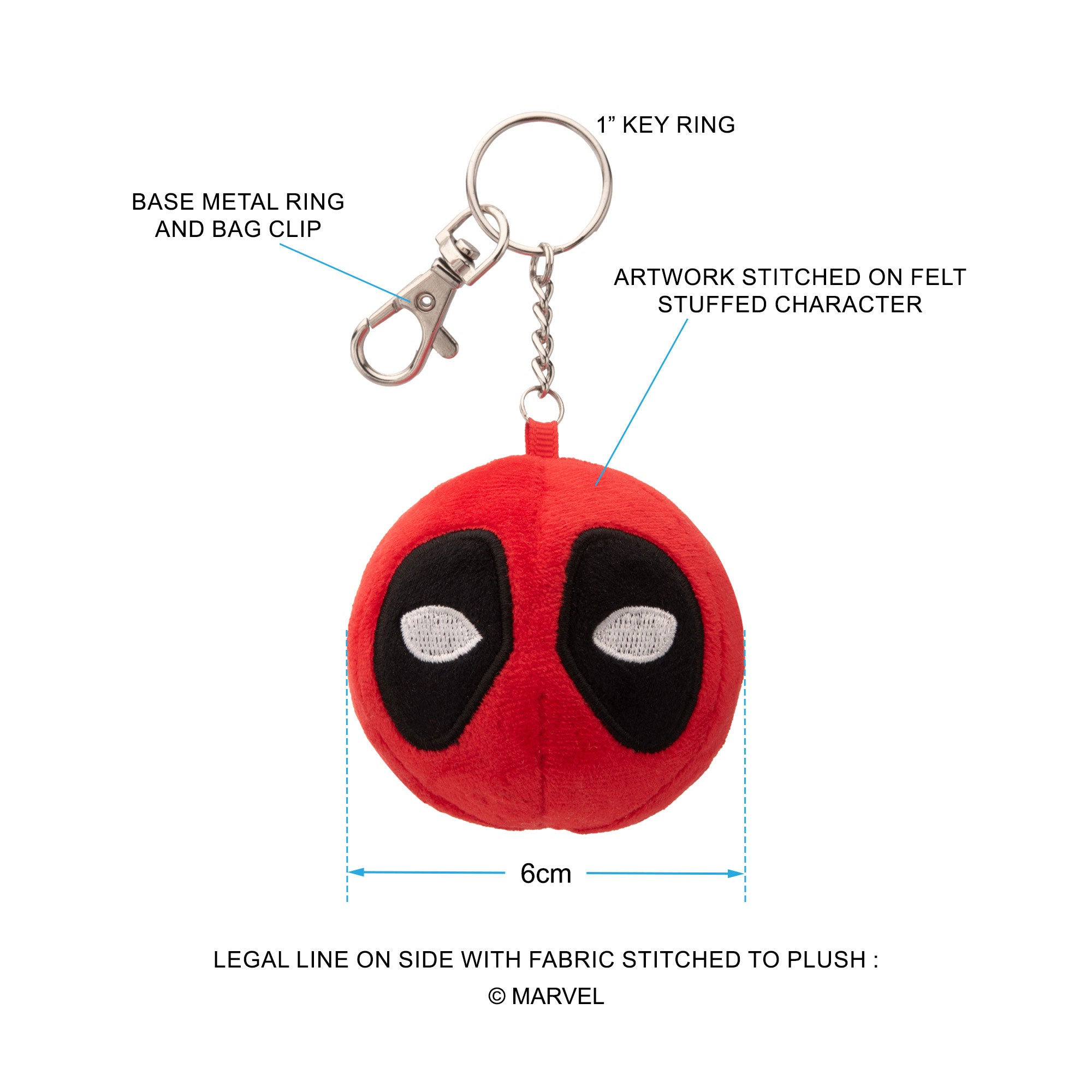 Deadpool Plush Kechain - Jewelry Brands Shop