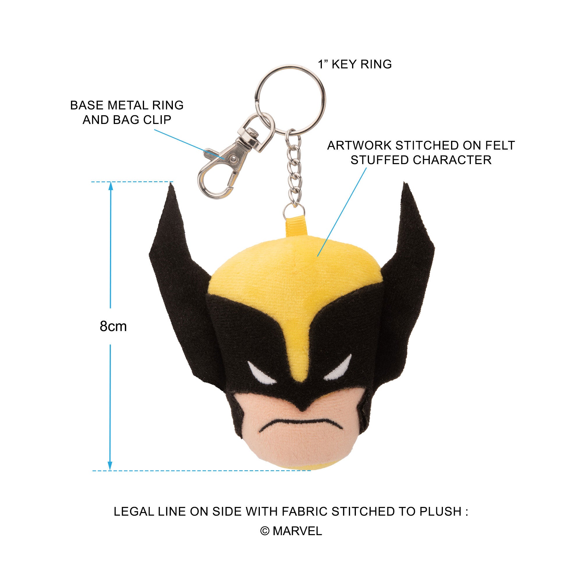 Deadpool Wolverine Plush Kechain - Jewelry Brands Shop