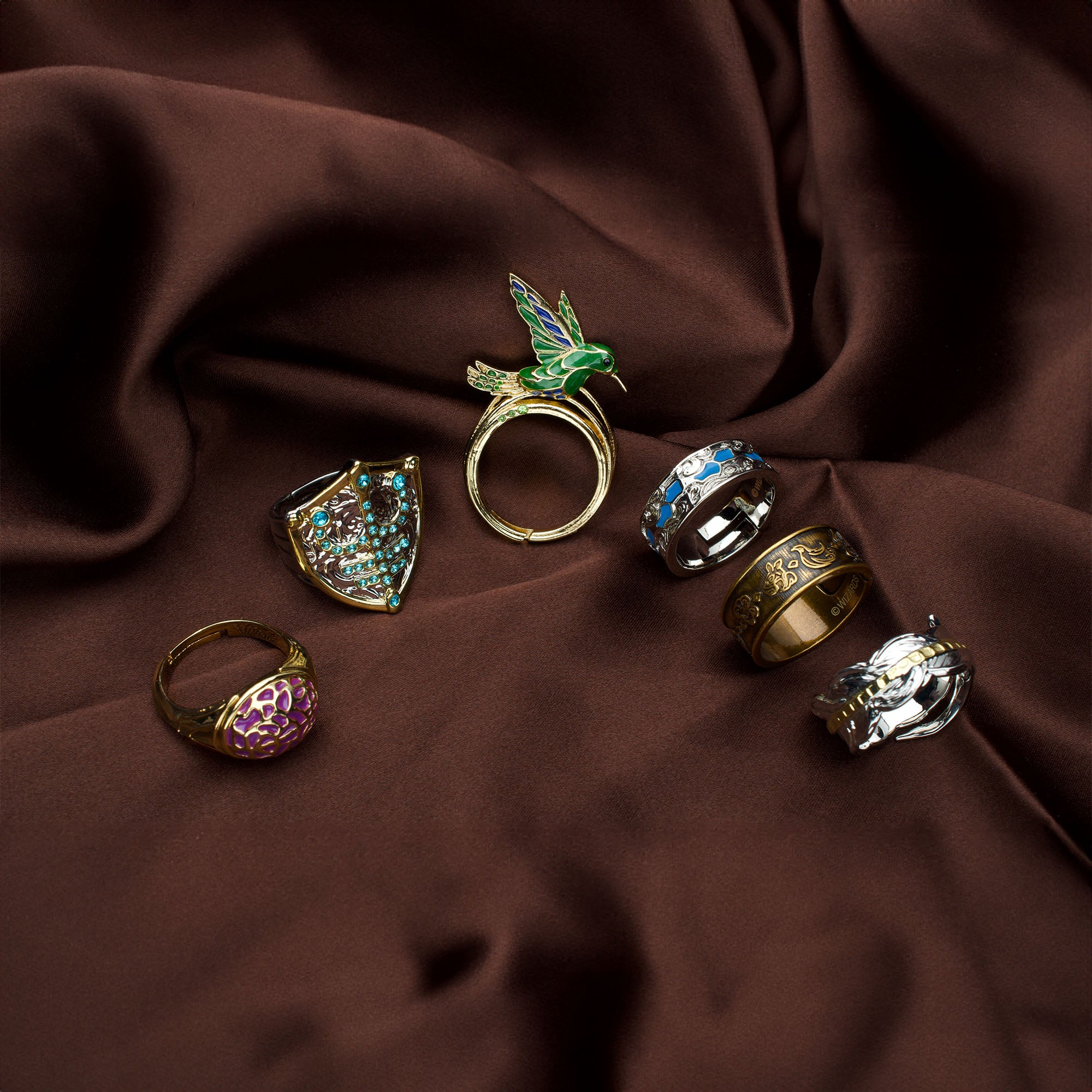Dungeons and Dragons Adjustable 6-Piece Ring Set