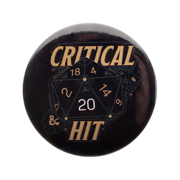 Hasbro Dungeons & Dragons Critical Hit Button Pin