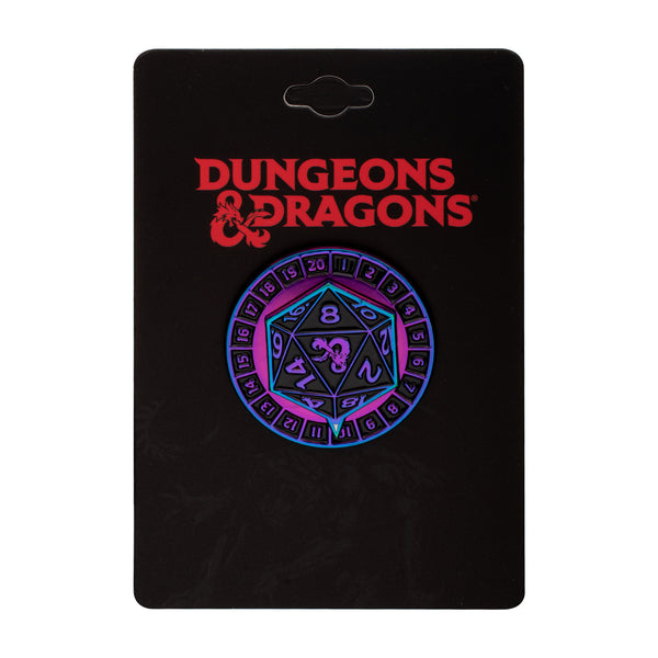 Dungeons and Dragons D20 Dice Spinning Pin
