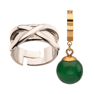 Dragon Ball Super Potara Earring and Time Ring Set