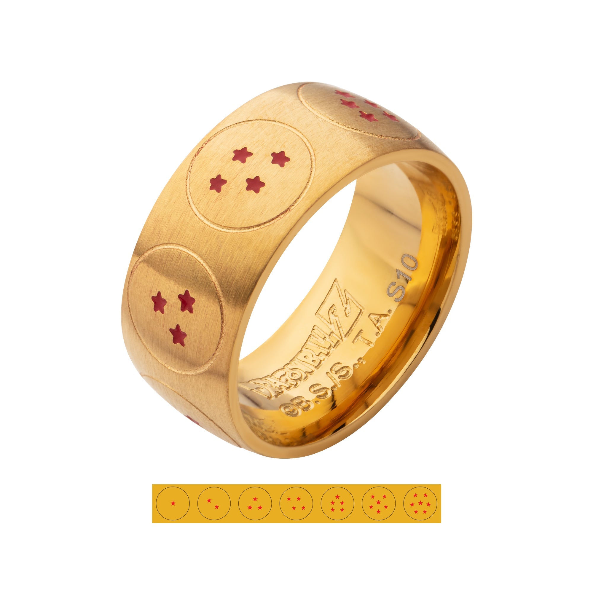 Dragon Ball Z 4 Star Dragon Ball Ring - Jewelry Brands Shop