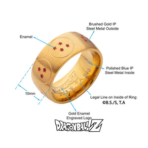 Dragon Ball Z 4 Star Dragon Ball Ring - Jewelry Brands Shop