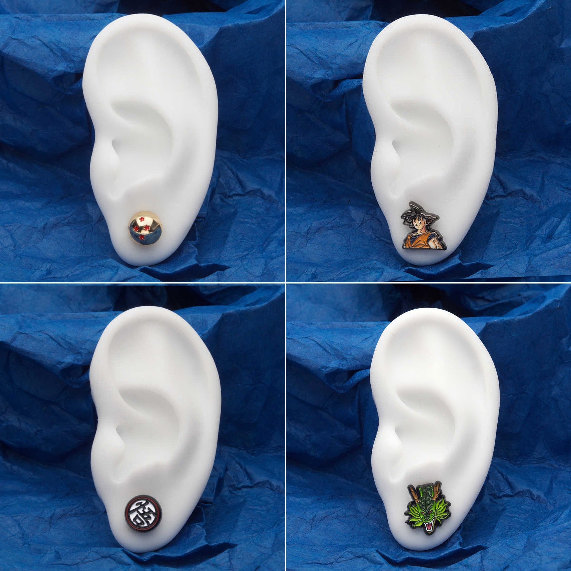 Dragon Ball Z Earrings Set (4pcs) - Jewelry Brands Shop