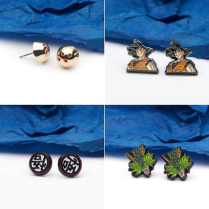 Dragon Ball Z Earrings Set (4pcs) - Jewelry Brands Shop