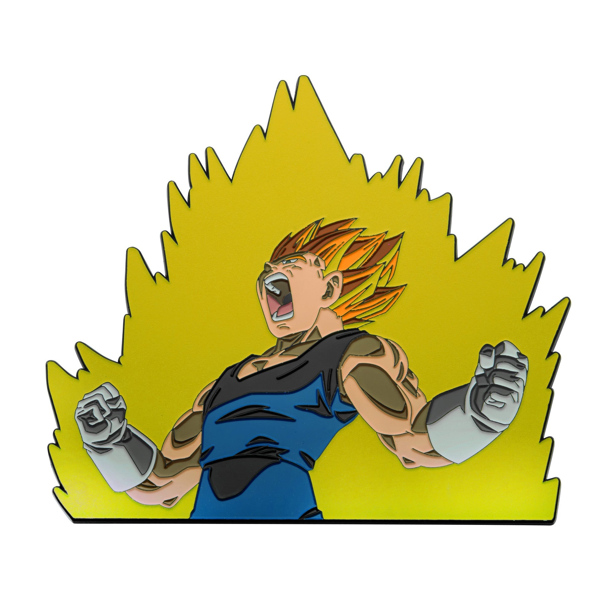 Dragon Ball Z Vegeta 6" Magnetic Glow in the Dark Lapel Pin - Jewelry Brands Shop