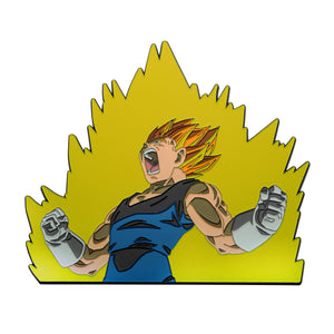 Dragon Ball Z Vegeta 6" Magnetic Glow in the Dark Lapel Pin - Jewelry Brands Shop