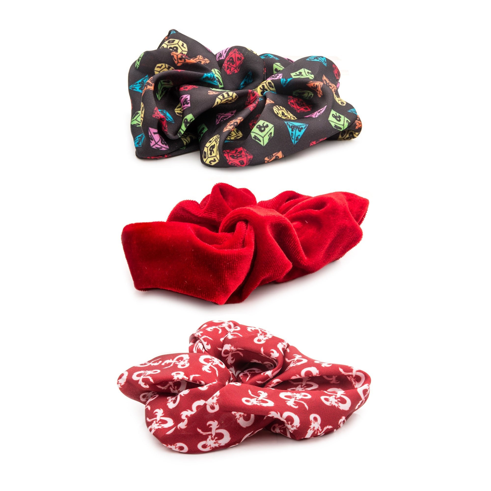 Dungeons & Dragons Hair Scrunchies Accessories Set (3pcs) - Jewelry Brands Shop