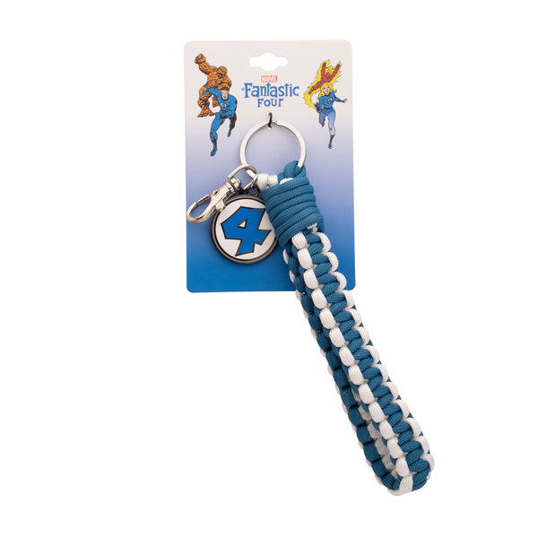 Marvel The Fantastic Four Classic Two Color Paracord Keychain – Navy &amp; White Collectible