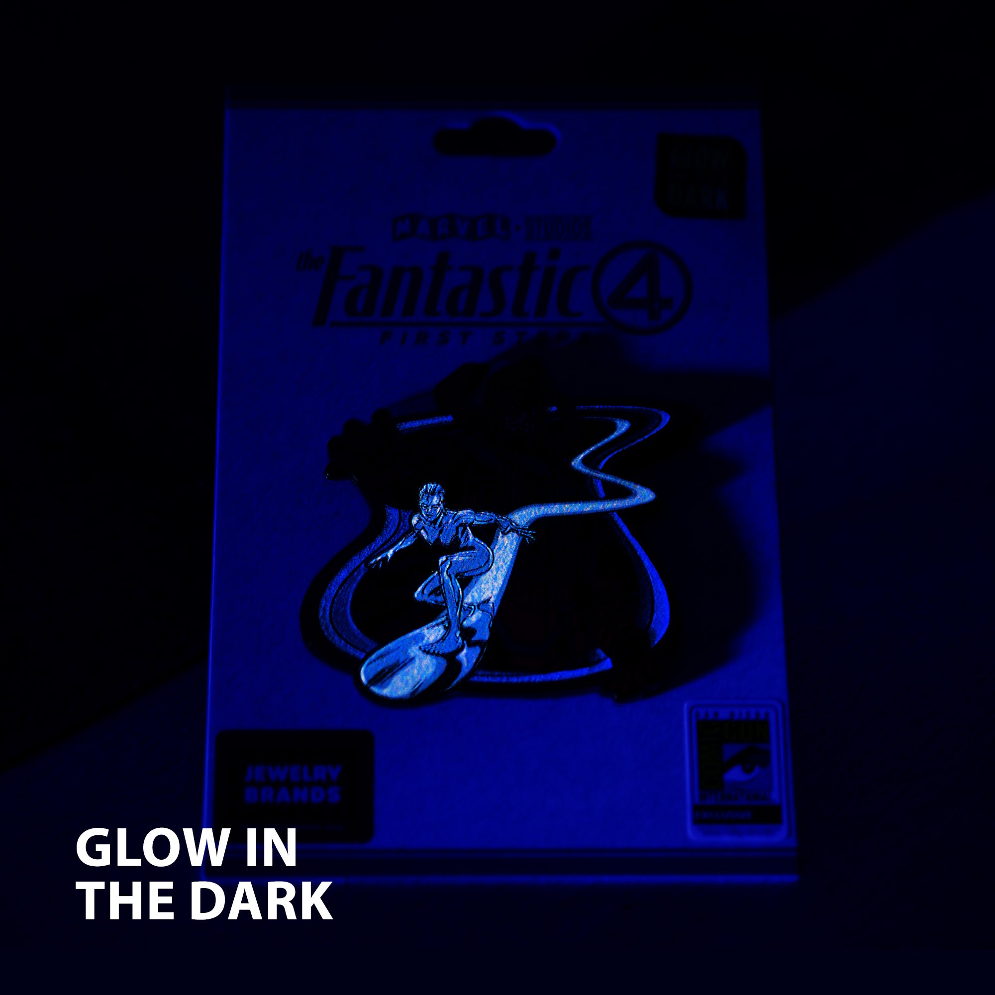 Galactus &amp; Silver Surfer with Glow Enamel Pin