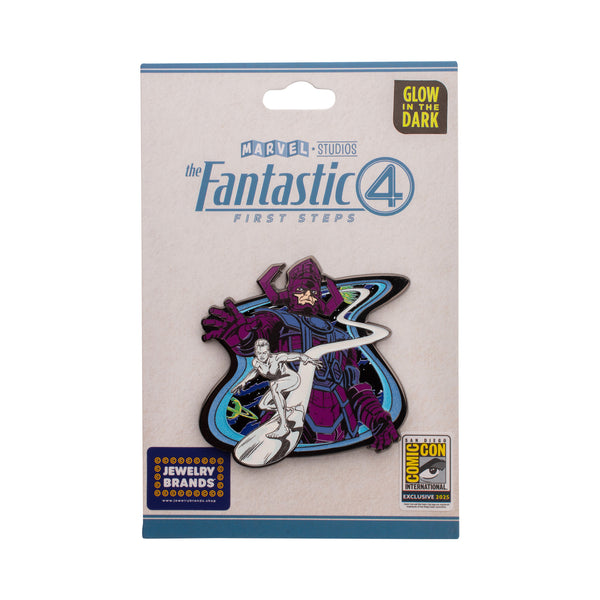 Fantastic Four Galactus and Silver Surfer with Glow Enamel Pin