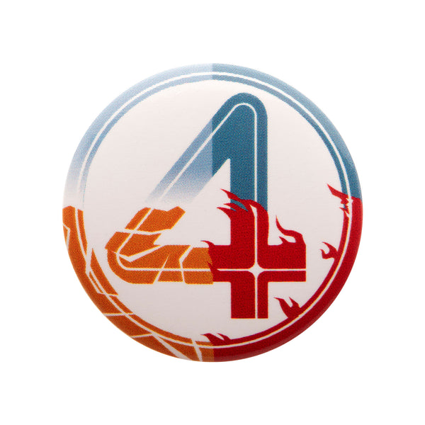 Marvel The Fantastic Four: First Steps Movie Four Logo Button Pin