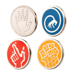 The Fantastic 4 Movie Symbols Enmel Pin Set