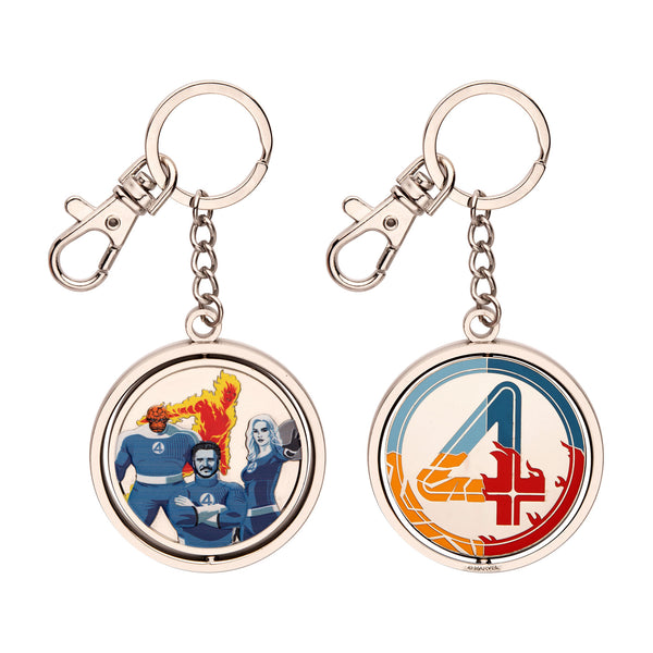 Marvel The Fantastic Four Movie Spinning Keychain – Dynamic Superhero Collectible
