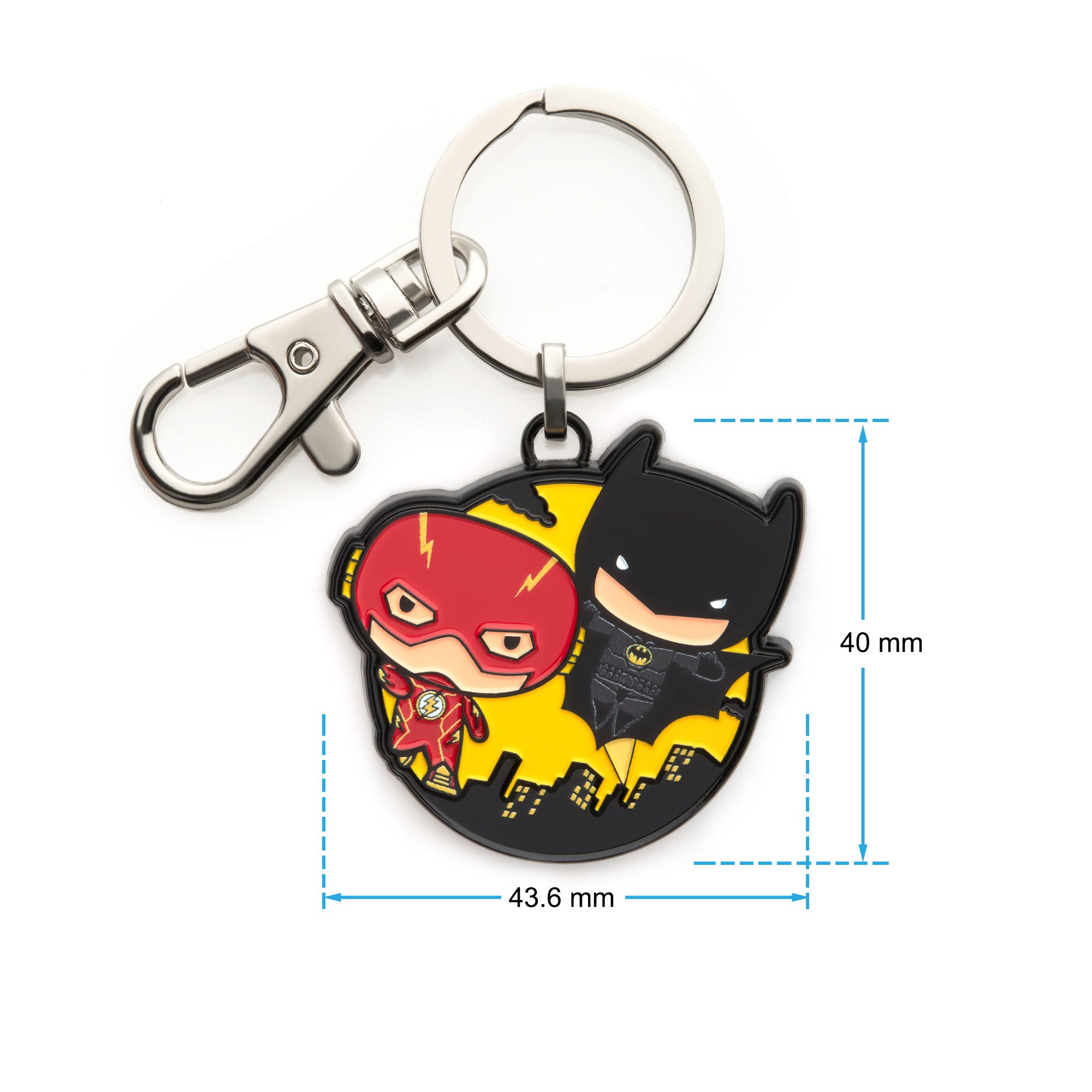 DC Comics The Flash and Batman Chibi Keychain