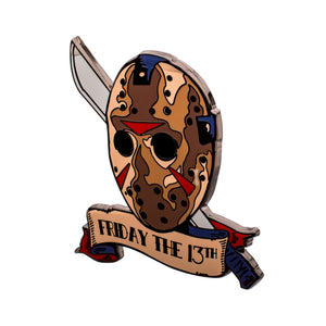 Friday the 13th Mask Pin